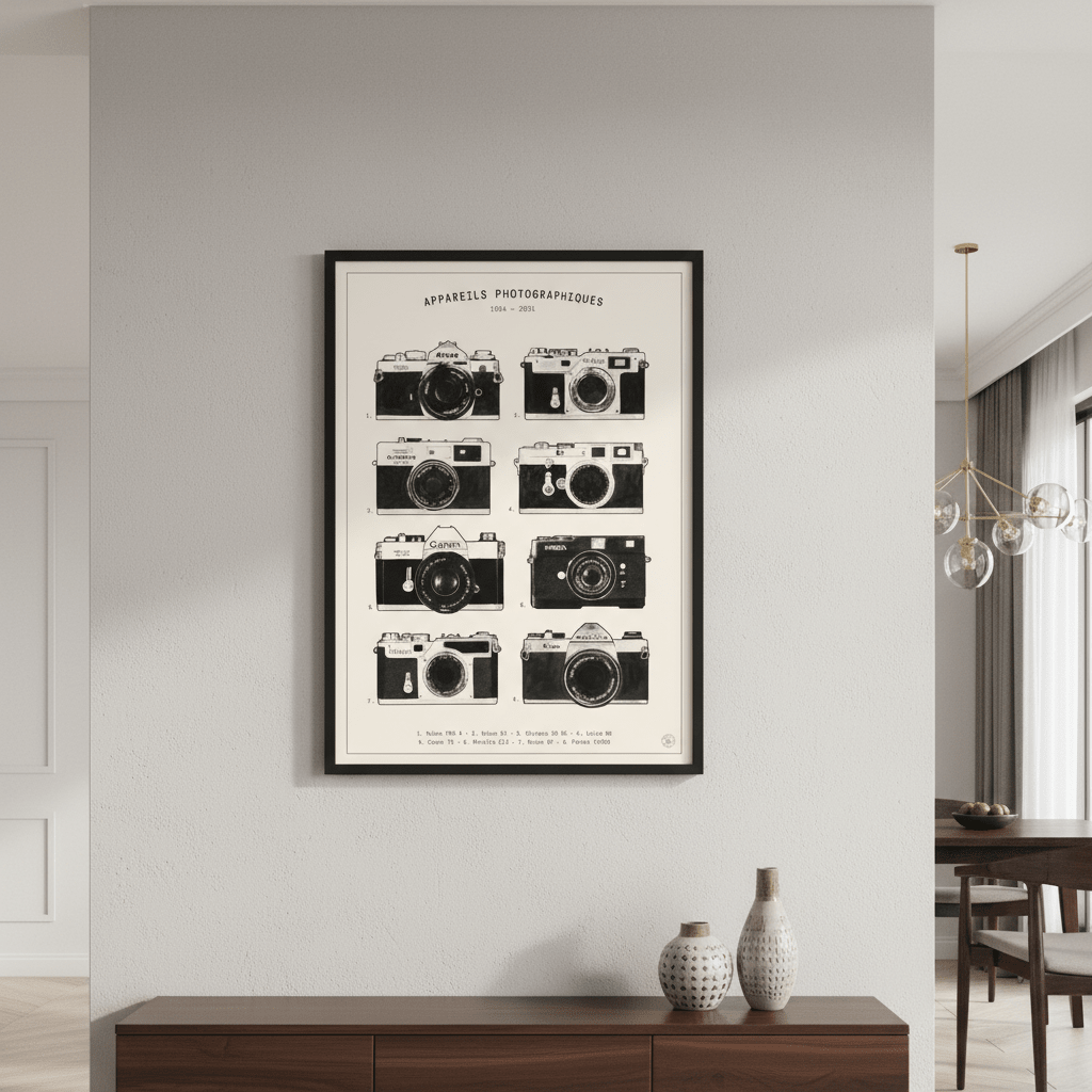 Appareils Photographiques by Florent Bodart wall - art - picture - poster
