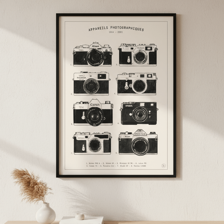 Appareils Photographiques by Florent Bodart wall - art - picture - poster