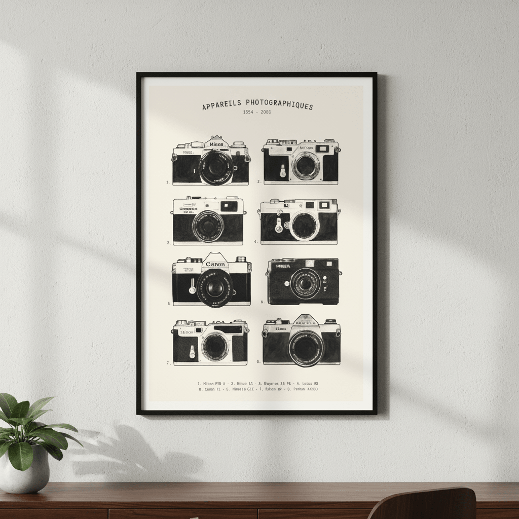 Appareils Photographiques by Florent Bodart wall - art - picture - poster