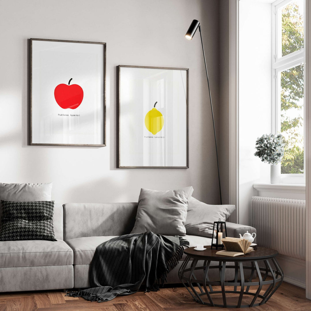 Apple & Lemon Fruit Series Vol.3 Duo wall - art - picture - poster