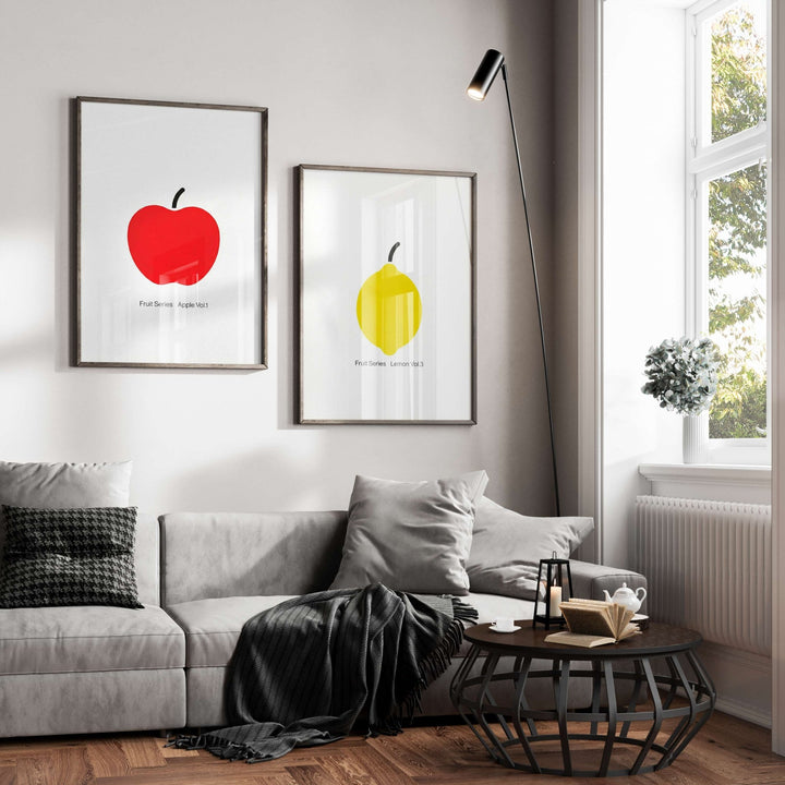 Apple & Lemon Fruit Series Vol.3 Duo wall - art - picture - poster