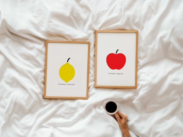Apple & Lemon Fruit Series Vol.3 Duo wall - art - picture - poster