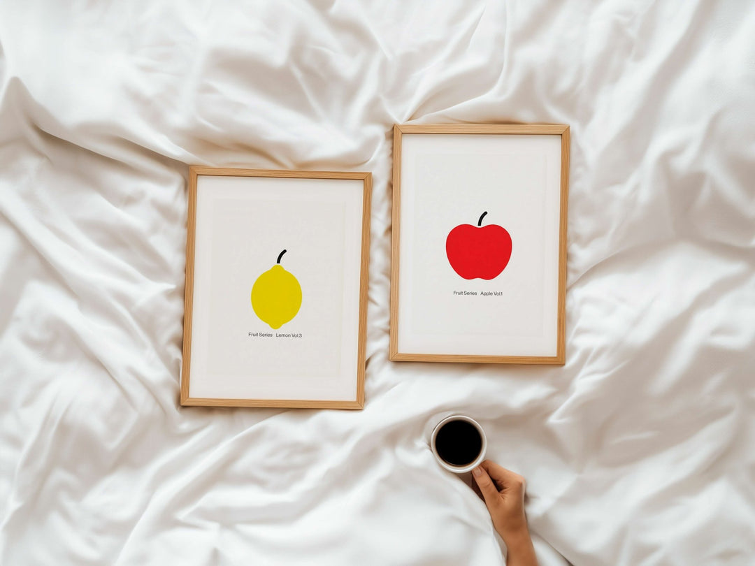 Apple & Lemon Fruit Series Vol.3 Duo wall - art - picture - poster