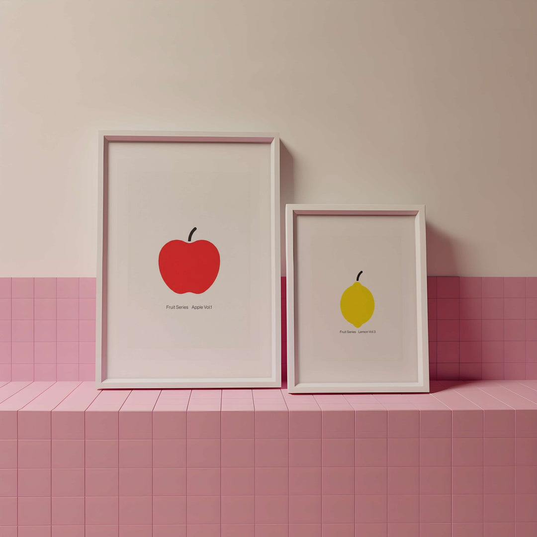 Apple & Lemon Fruit Series Vol.3 Duo wall - art - picture - poster