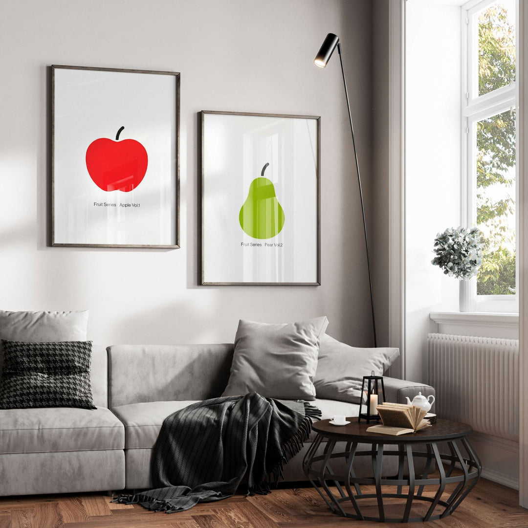 Apple & Pear Fruit Series Vol.1 Wall Art Pair wall - art - picture - poster