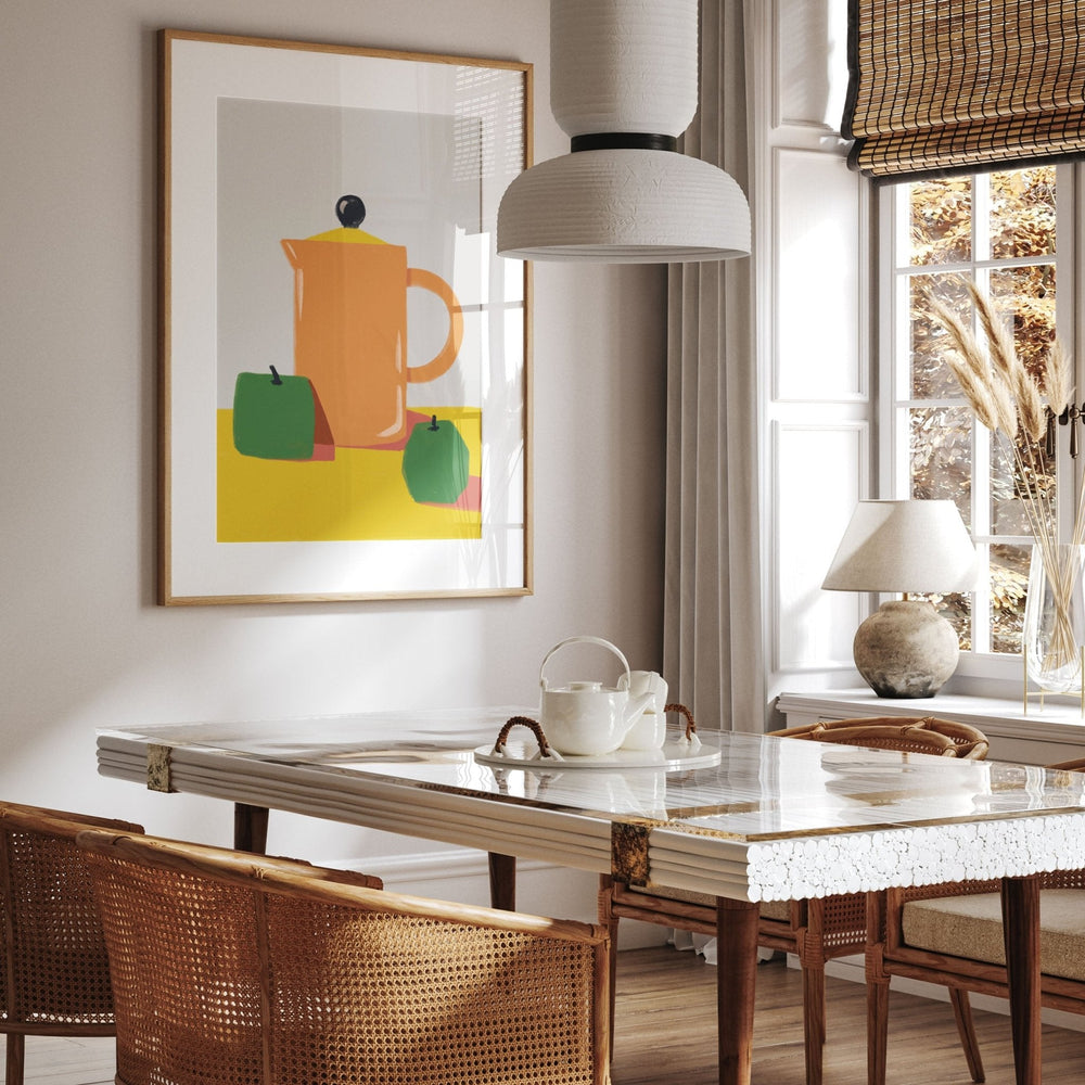 Apples and Orange Kitchen Jug Print - Style My Wall