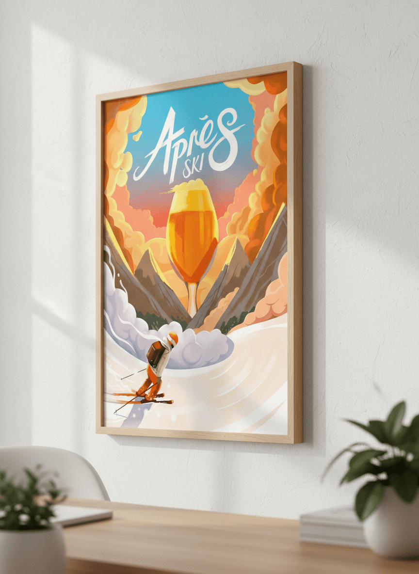 Contemporary wall art featured in a bright modern office workspace