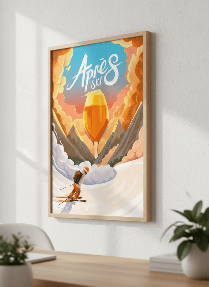 Contemporary wall art featured in a bright modern office workspace