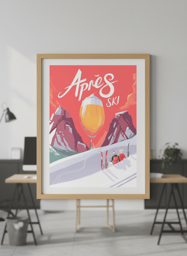 Contemporary wall art featured in a bright modern office workspace