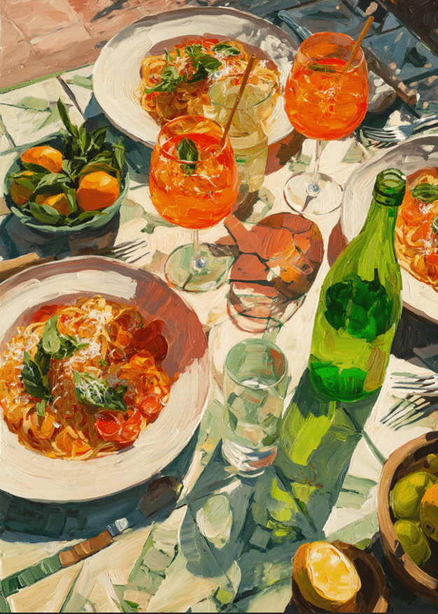 Apretivo Hour Oil Illustration Painting Print,frame