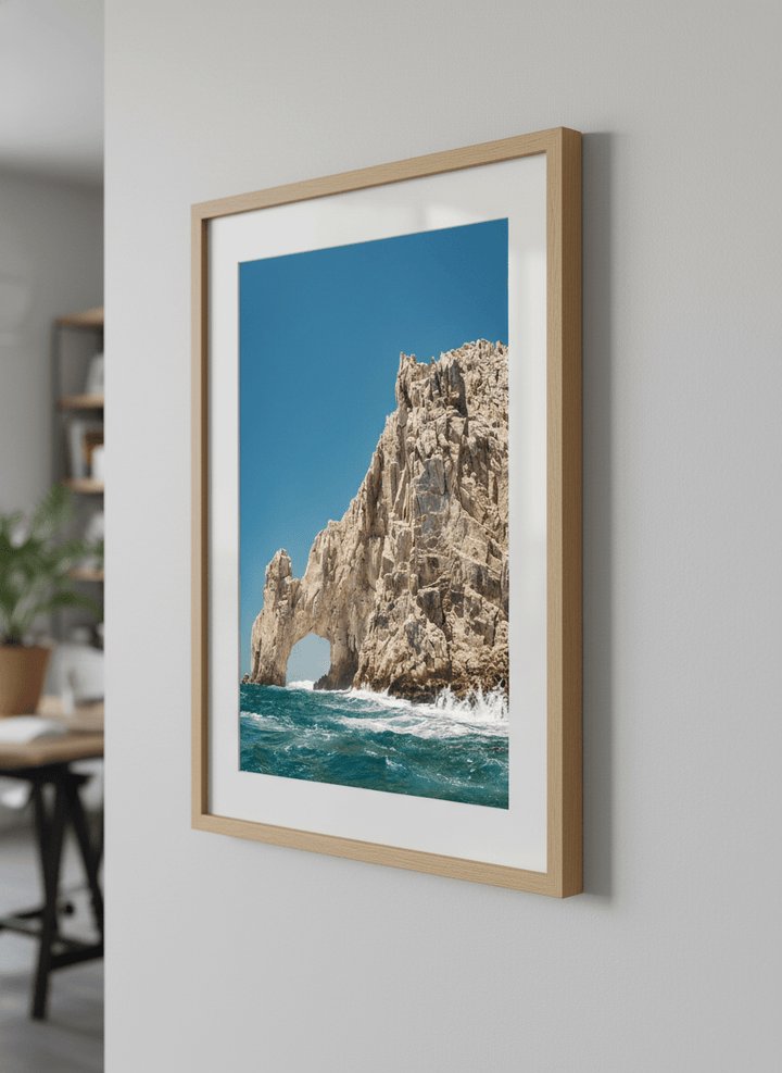 Contemporary wall art featured in a bright modern office workspace