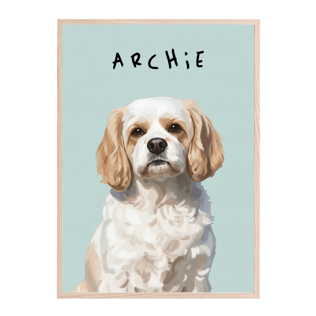 Single Pet Painting Illustration Personalised