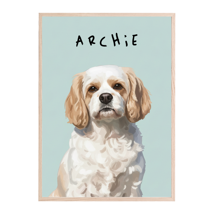 Single Pet Painting Illustration Personalised