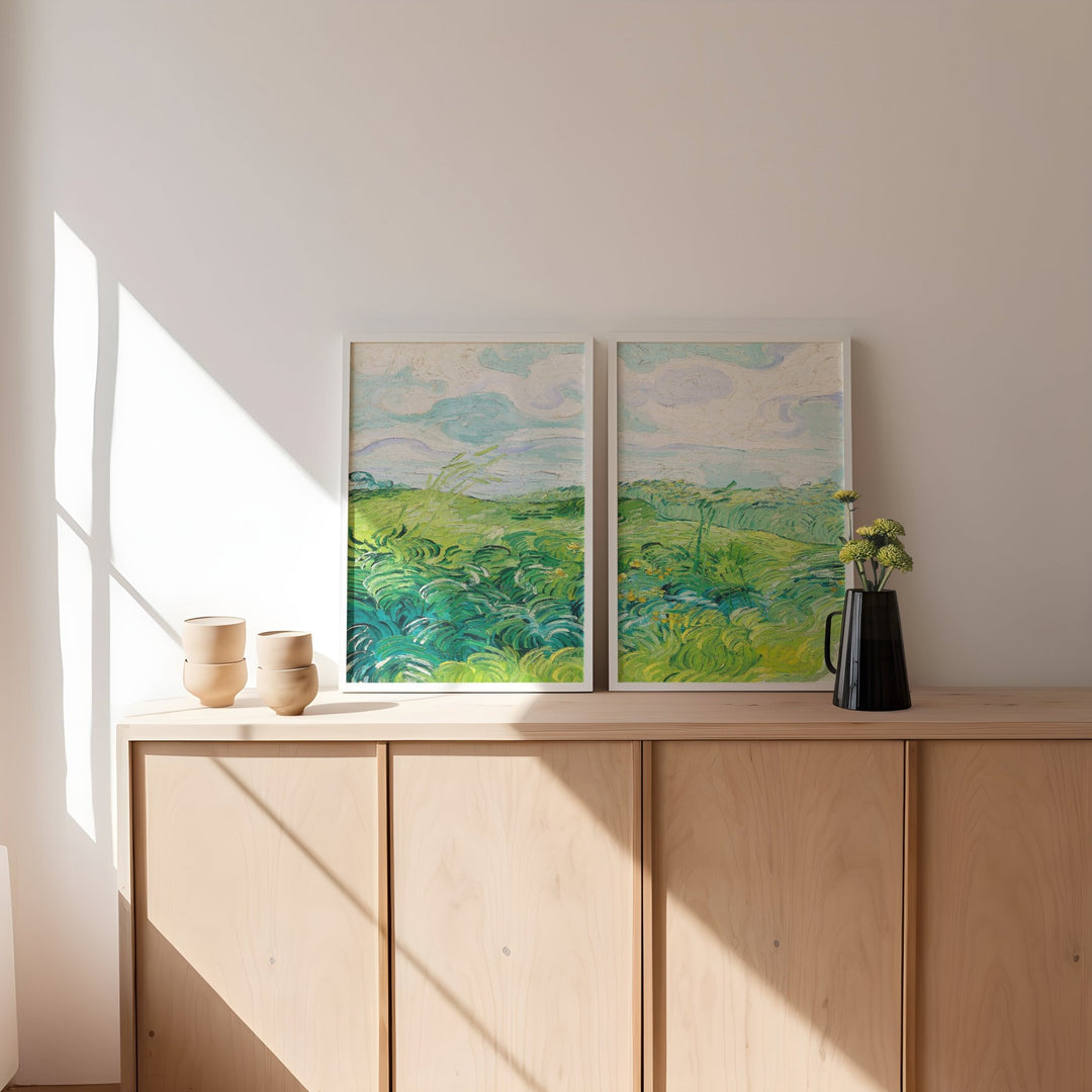 Art Exhibition Prints by Van Gogh Set of 2 wall - art - picture - poster