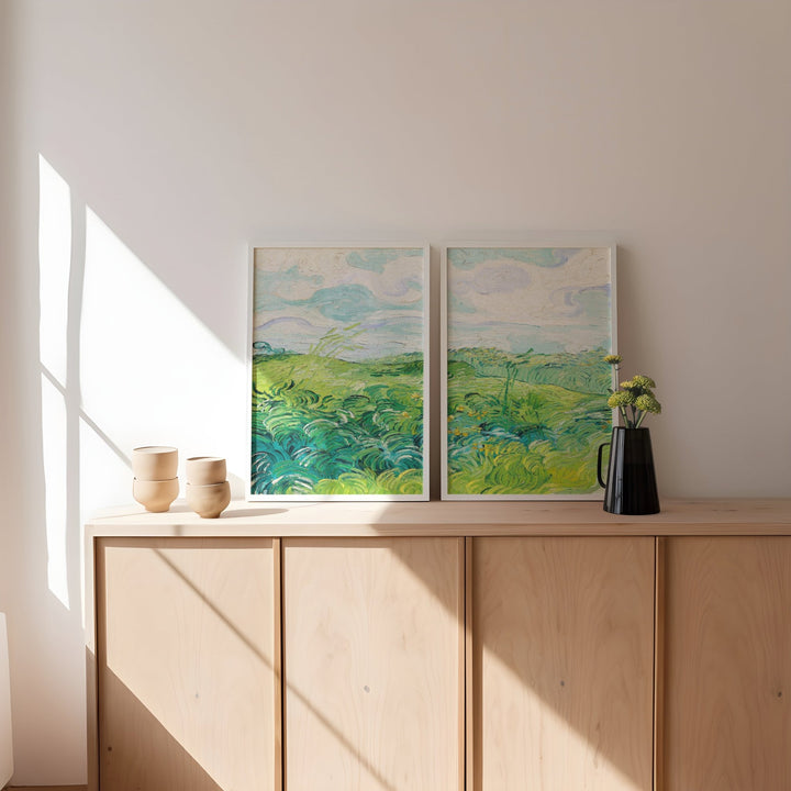 Art Exhibition Prints by Van Gogh Set of 2 wall - art - picture - poster