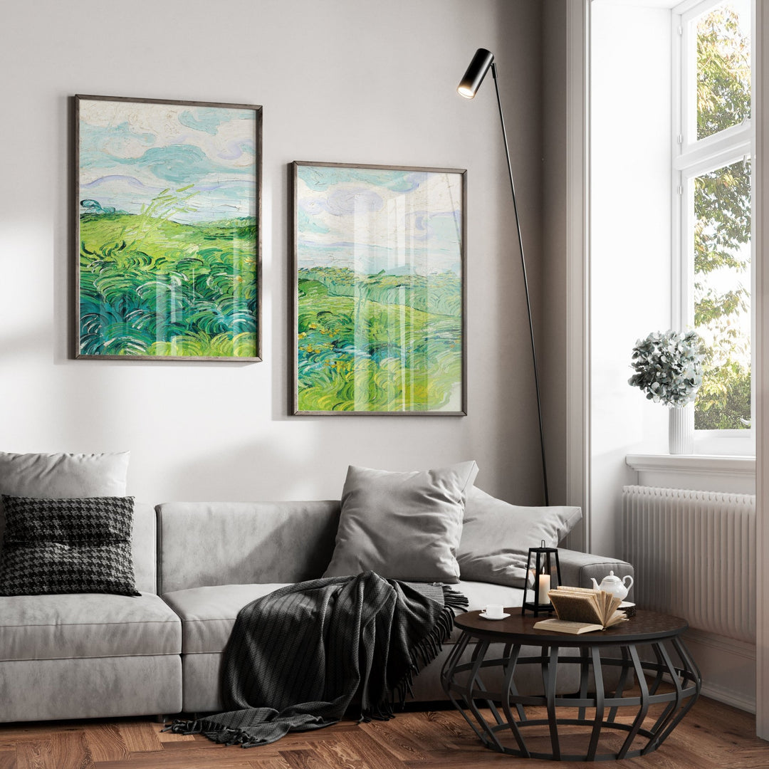 Art Exhibition Prints by Van Gogh Set of 2 wall - art - picture - poster