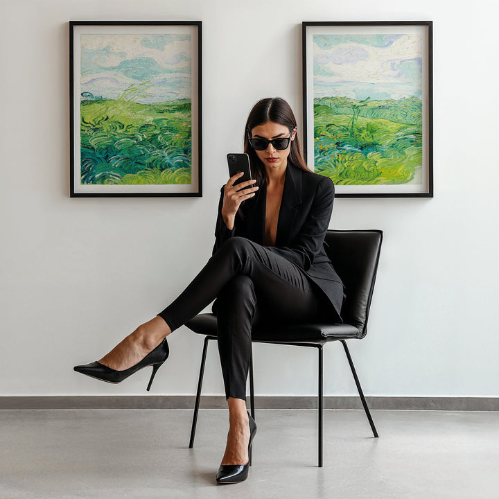 Art Exhibition Prints by Van Gogh Set of 2 wall - art - picture - poster