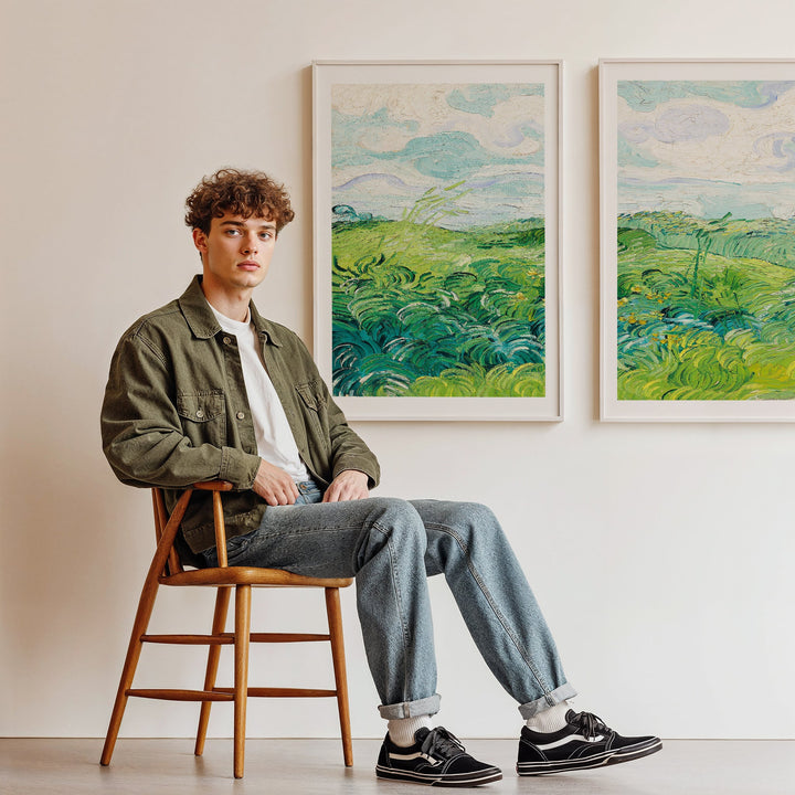 Art Exhibition Prints by Van Gogh Set of 2 wall - art - picture - poster