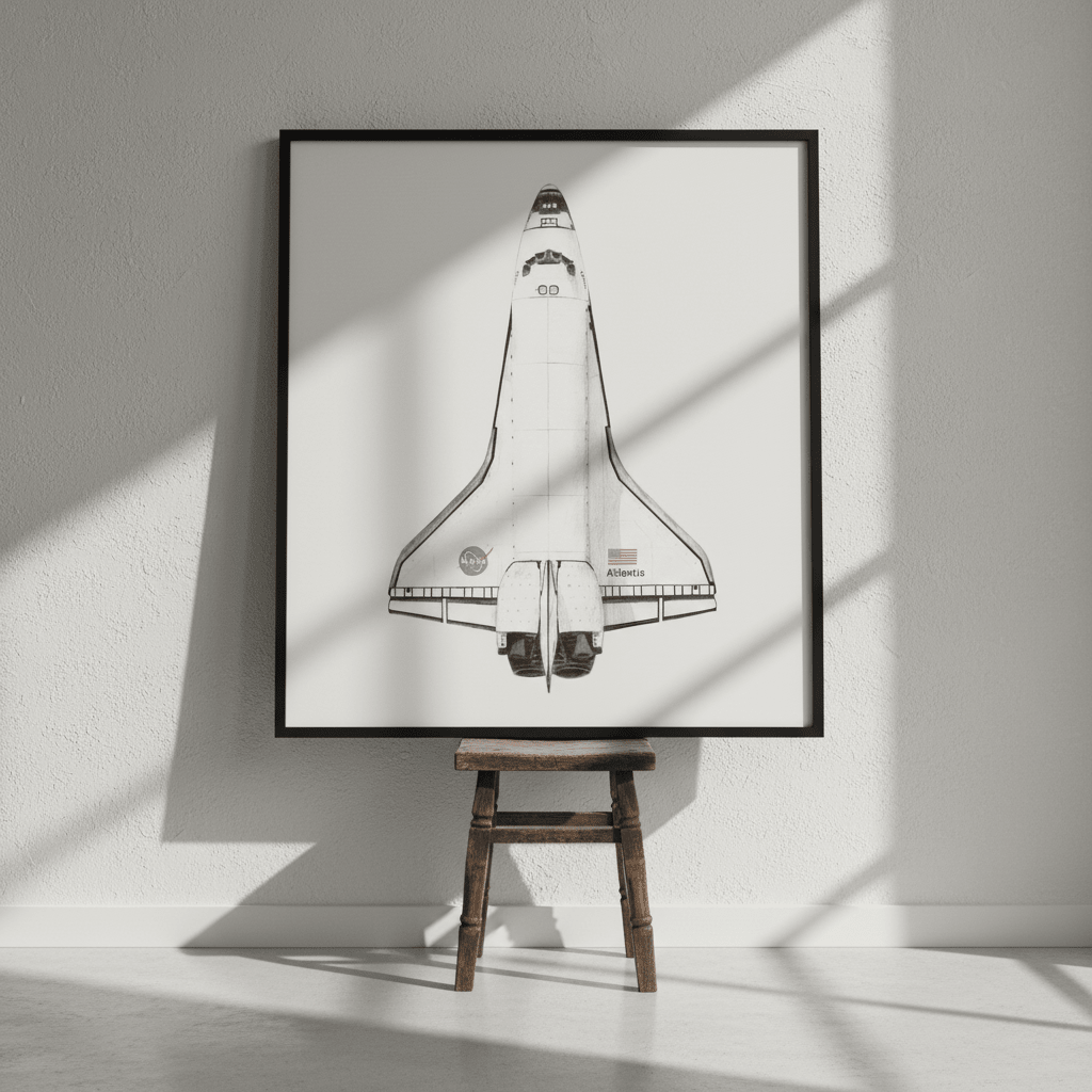 Atlantis Black & White by Florent Bodart wall - art - picture - poster