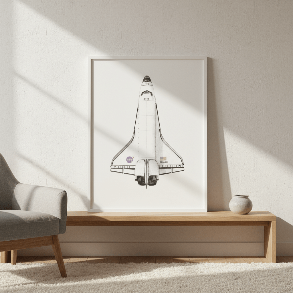 Atlantis Black & White by Florent Bodart wall - art - picture - poster