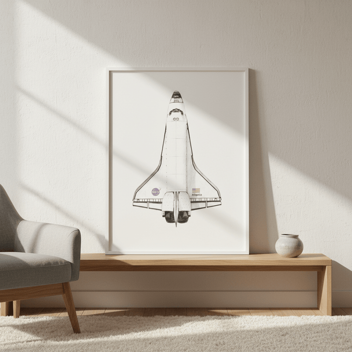 Atlantis Black & White by Florent Bodart wall - art - picture - poster