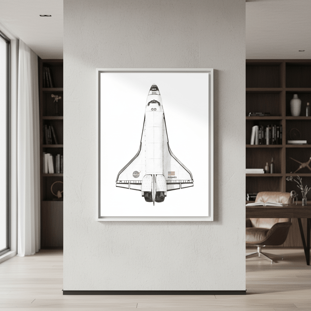 Atlantis Black & White by Florent Bodart wall - art - picture - poster
