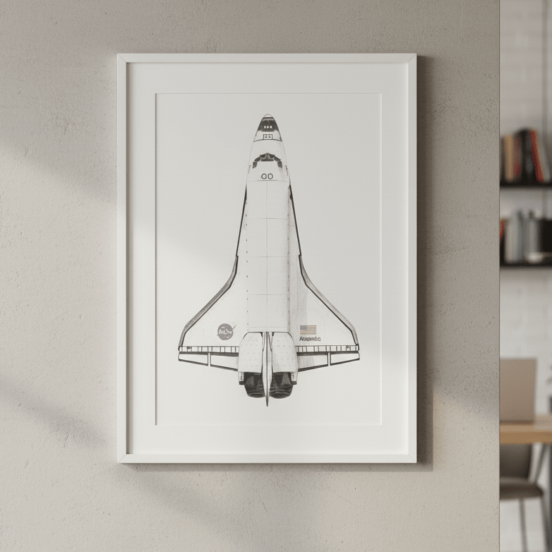 Atlantis Black & White by Florent Bodart wall - art - picture - poster