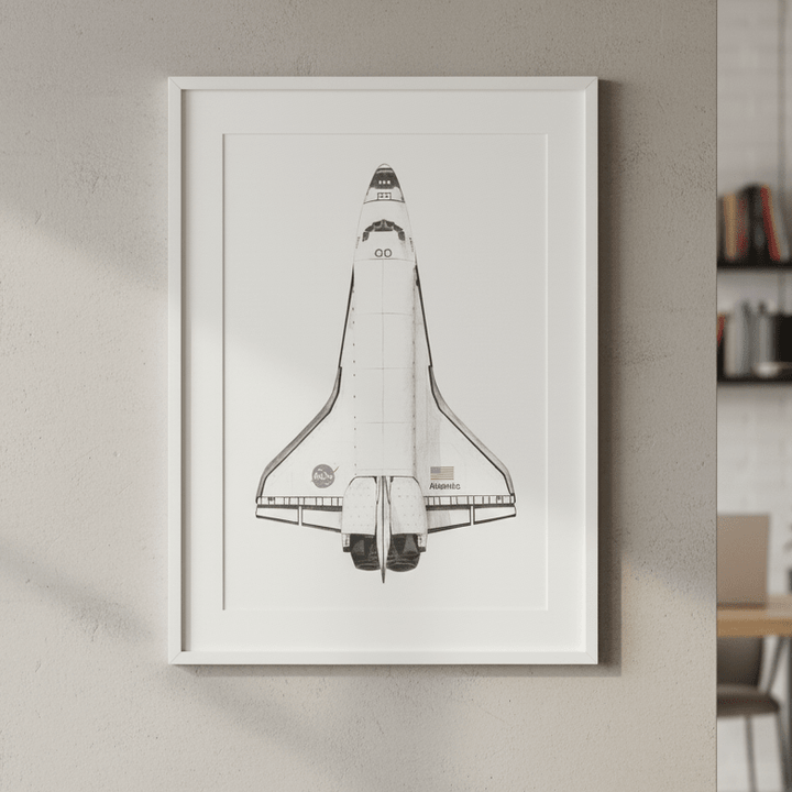 Atlantis Black & White by Florent Bodart wall - art - picture - poster