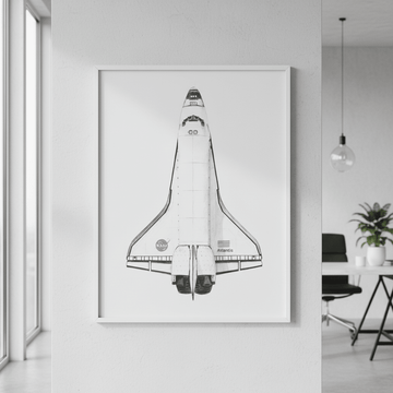 Atlantis Black & White by Florent Bodart wall - art - picture - poster
