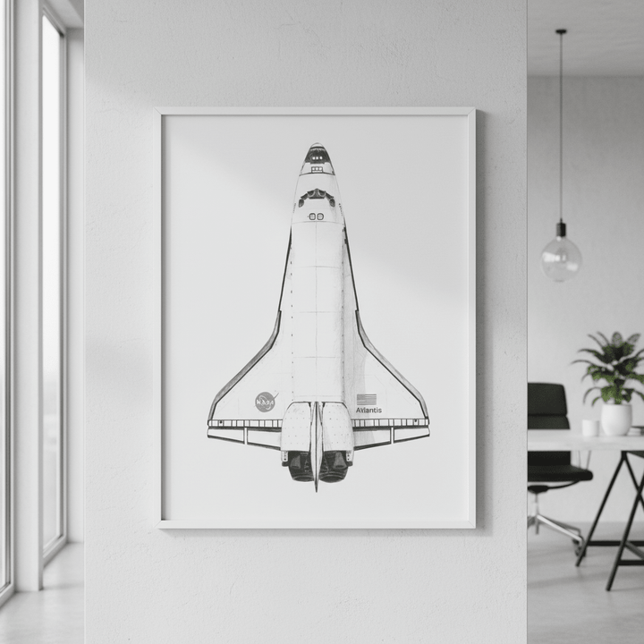 Atlantis Black & White by Florent Bodart wall - art - picture - poster