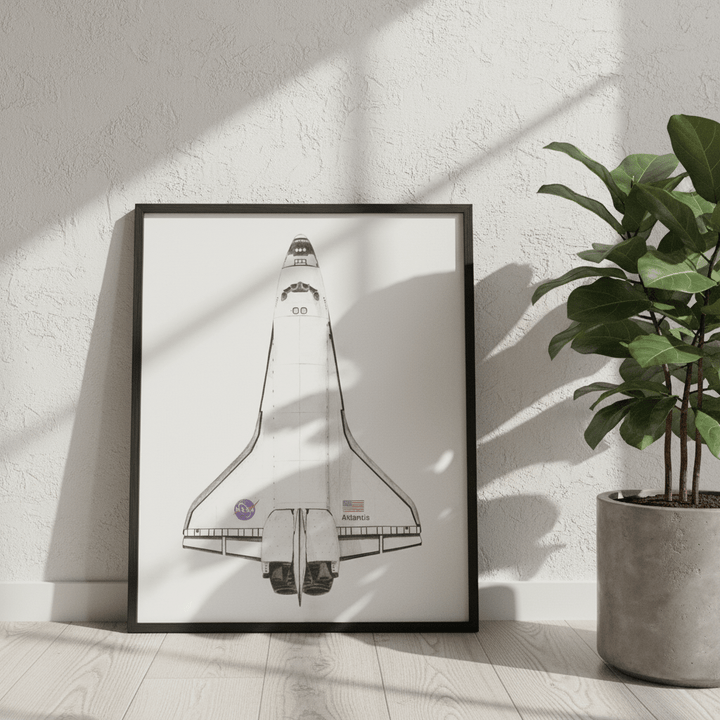 Atlantis Black & White by Florent Bodart wall - art - picture - poster