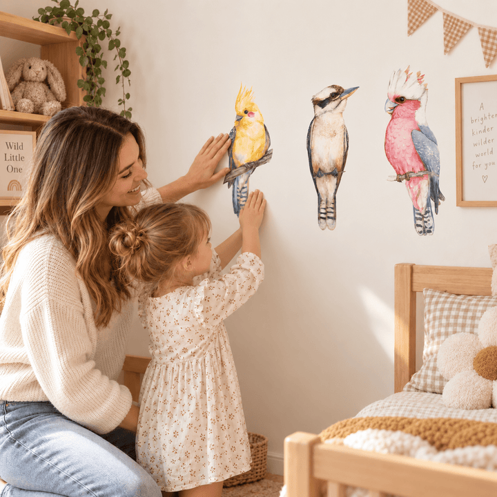 Aussie Birdlife Wall Decal Set wall-art-picture-poster
