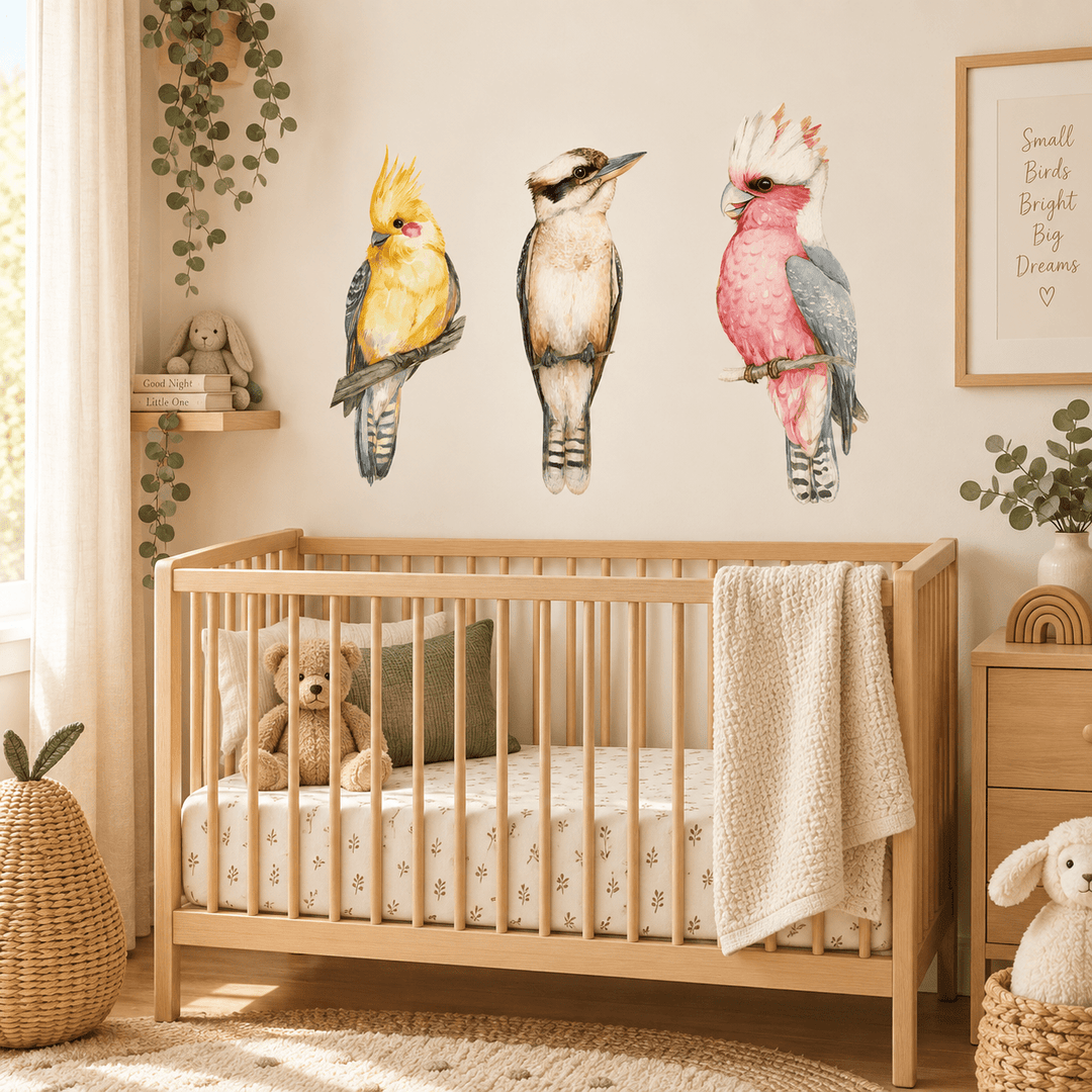 Aussie Birdlife Wall Decal Set wall-art-picture-poster