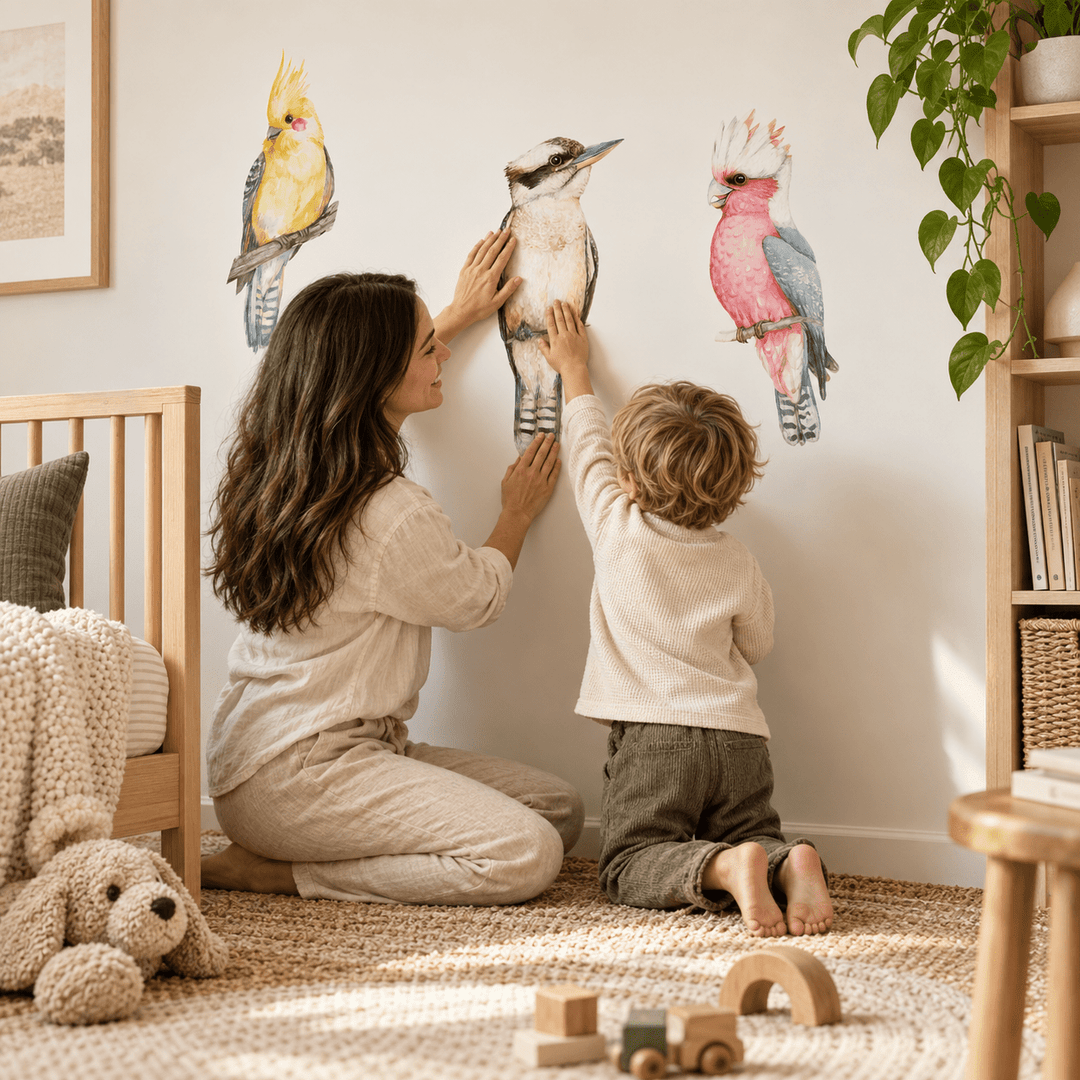 Aussie Birdlife Wall Decal Set wall-art-picture-poster
