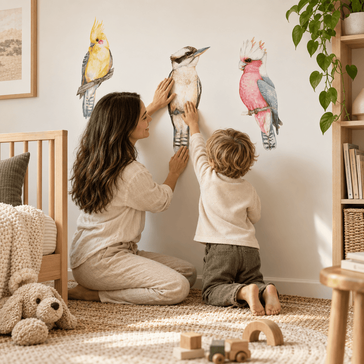 Aussie Birdlife Wall Decal Set wall-art-picture-poster