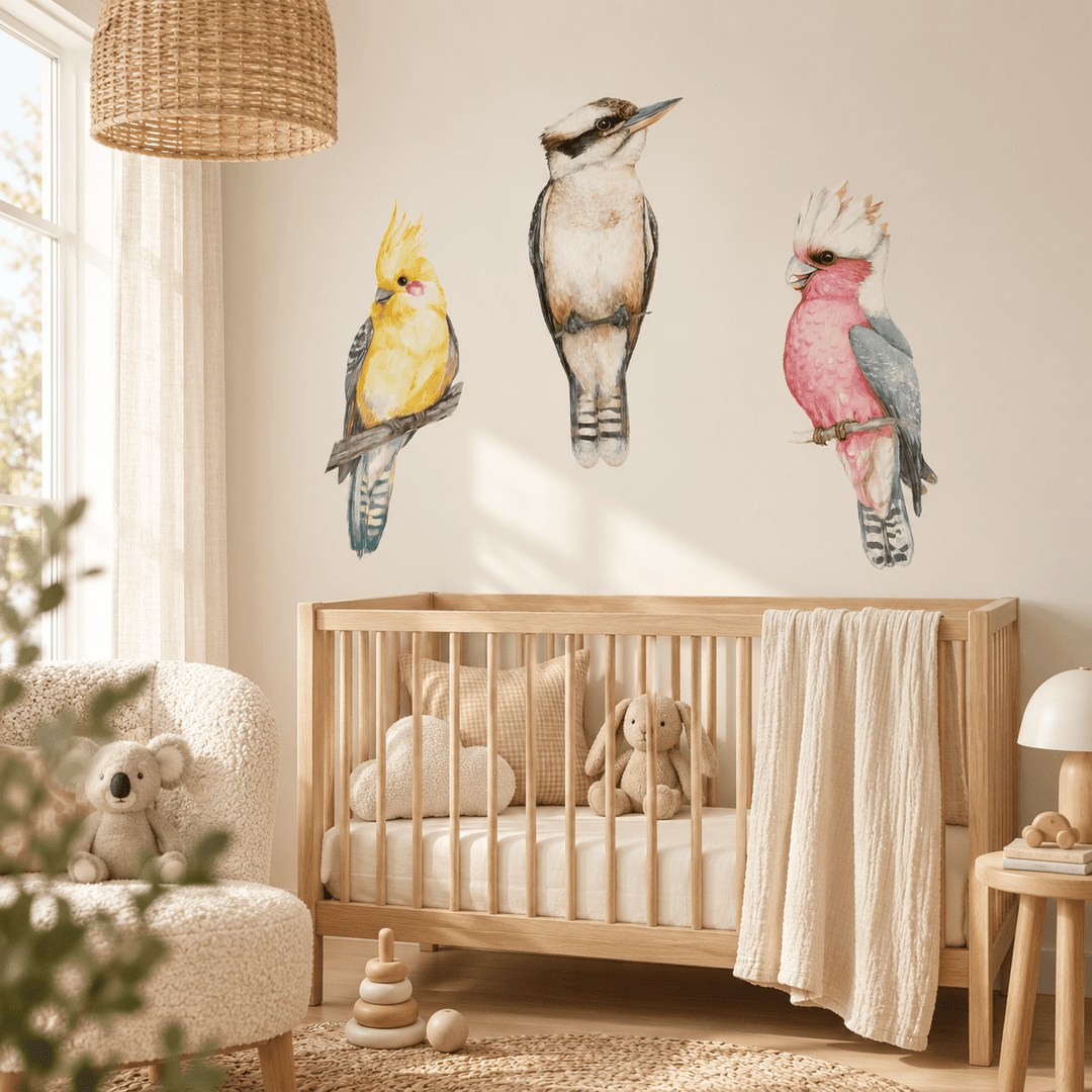 Aussie Birdlife Wall Decal Set wall-art-picture-poster