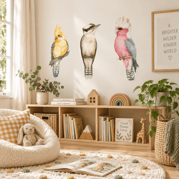 Aussie Birdlife Wall Decal Set wall-art-picture-poster