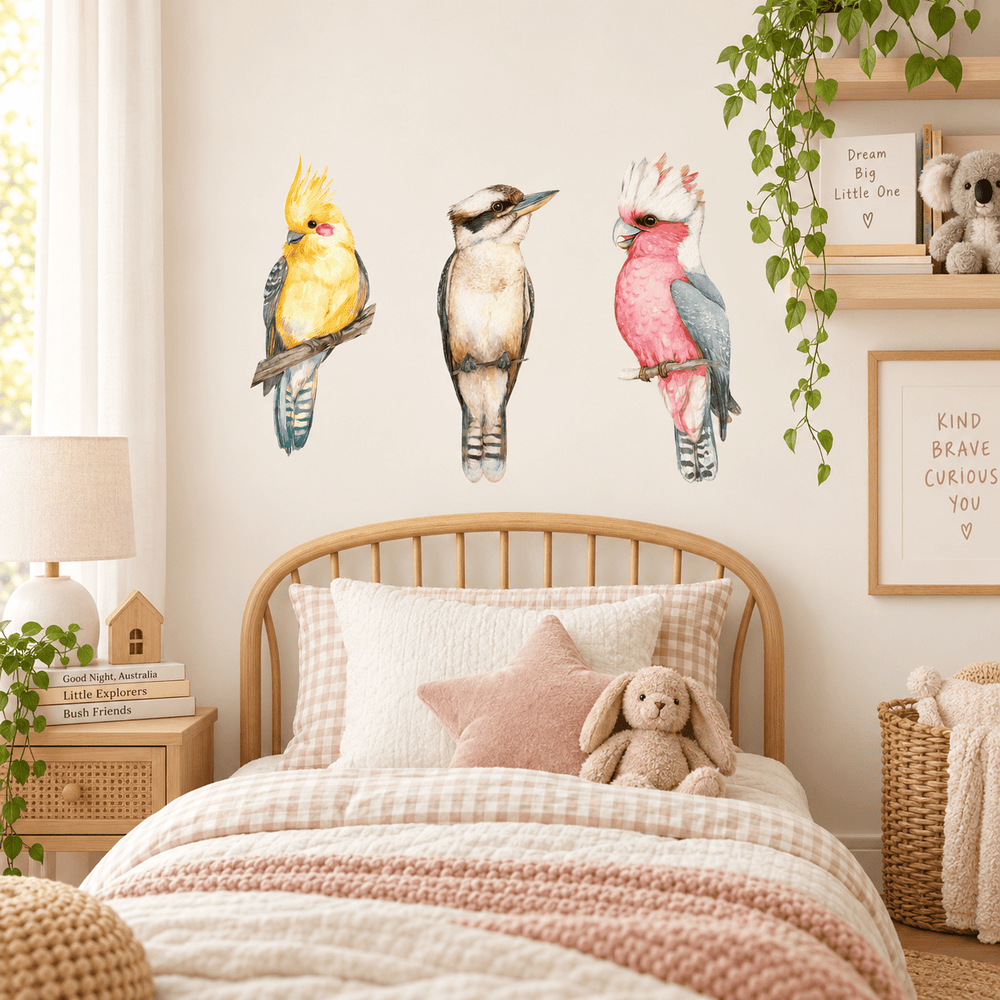 Aussie Birdlife Wall Decal Set wall-art-picture-poster