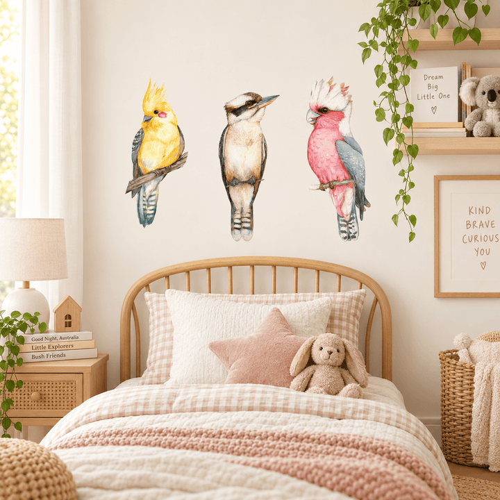 Aussie Birdlife Wall Decal Set wall-art-picture-poster