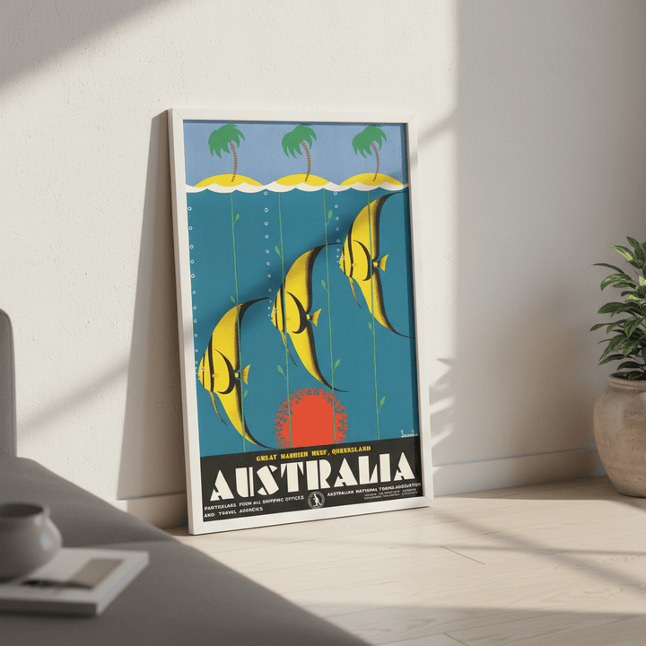Australian Great Barrier Reef 1930 Wall Art Print wall - art - picture - poster