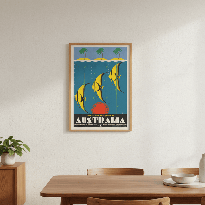 Australian Great Barrier Reef 1930 Wall Art Print wall - art - picture - poster