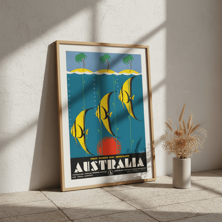 Australian Great Barrier Reef 1930 Wall Art Print wall - art - picture - poster
