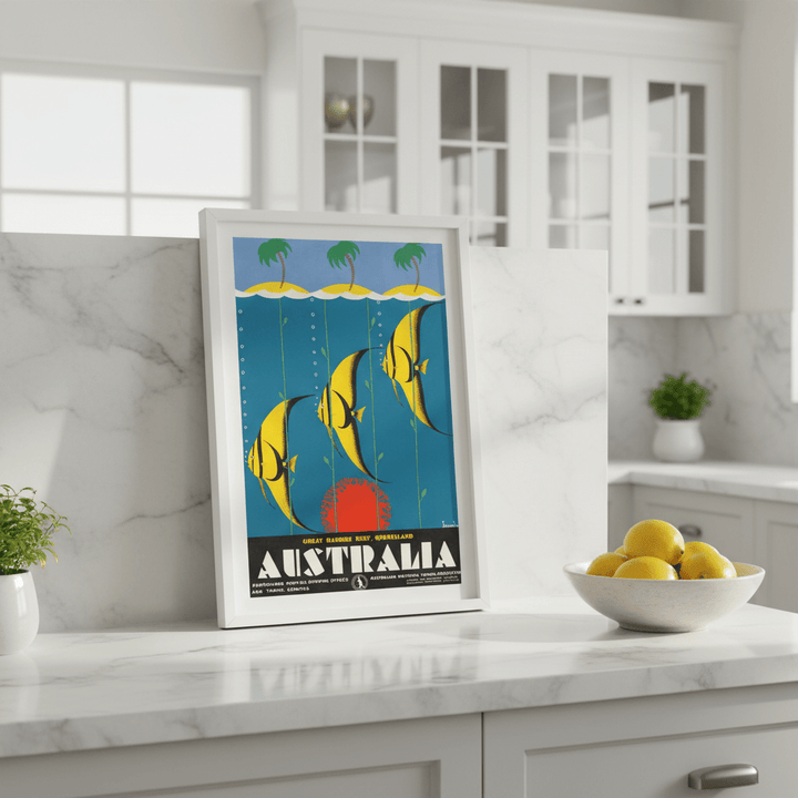 Australian Great Barrier Reef 1930 Wall Art Print wall - art - picture - poster