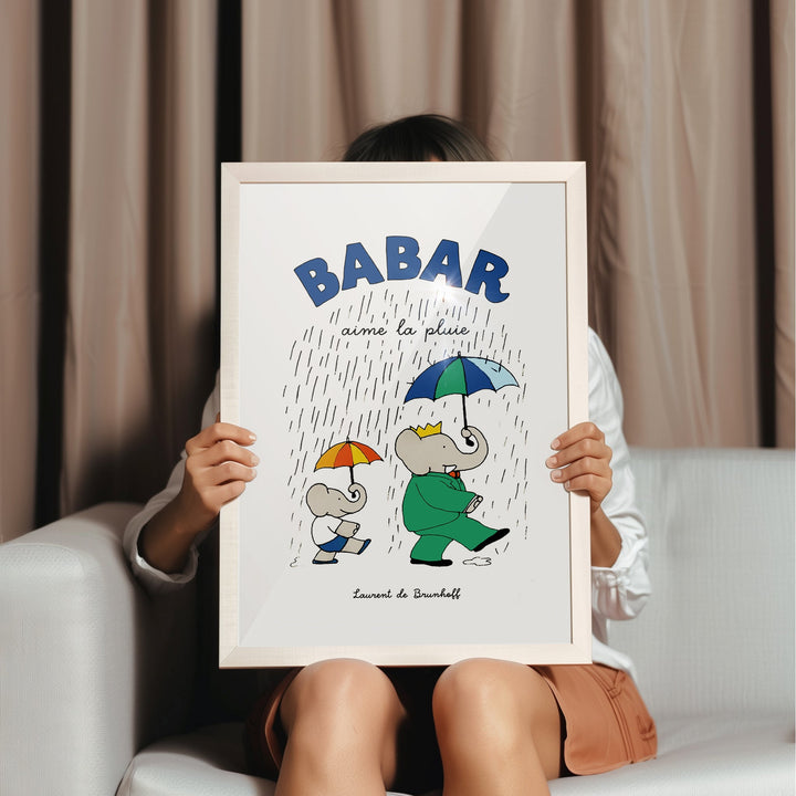 Babar Enjoys the Rain - Style My Wall