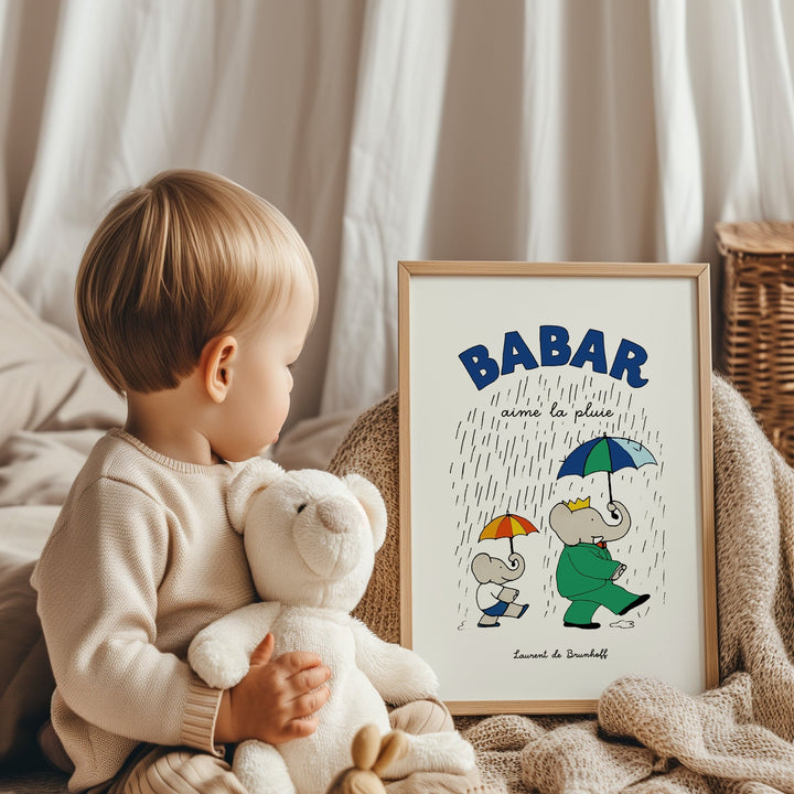 Babar Enjoys the Rain - Style My Wall