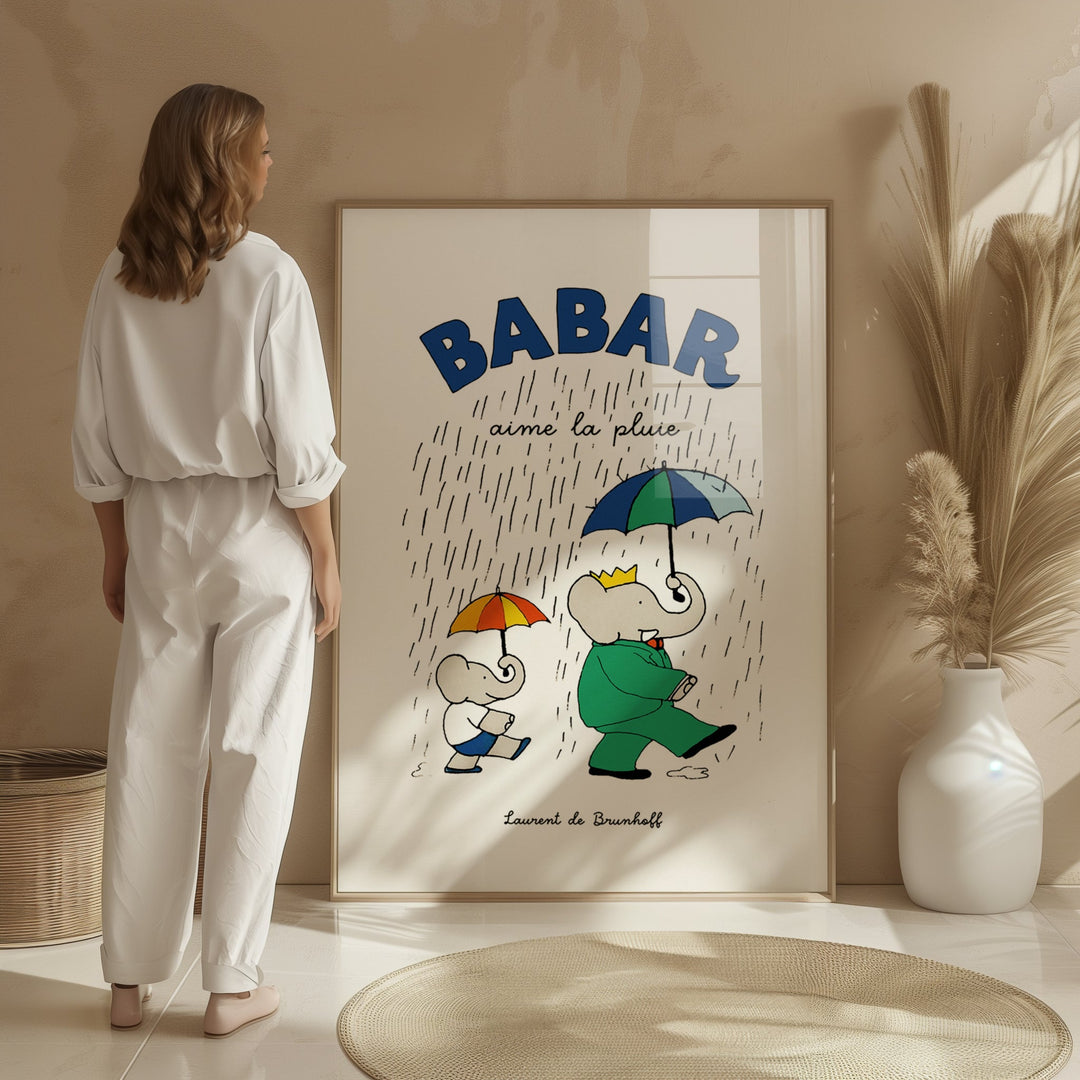 Babar Enjoys the Rain - Style My Wall