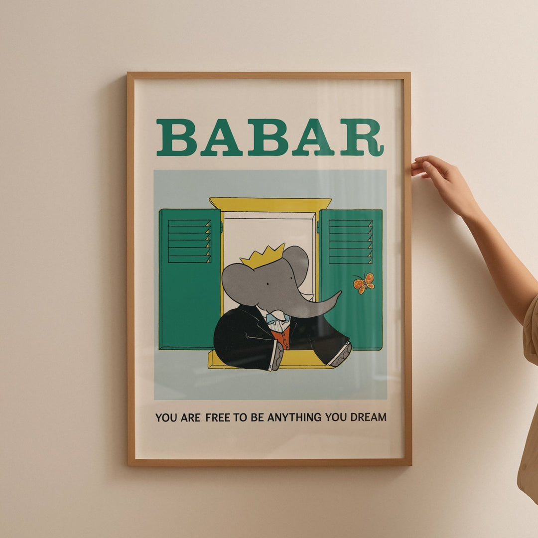 Babar Free to be Anything Kids Print - Style My Wall