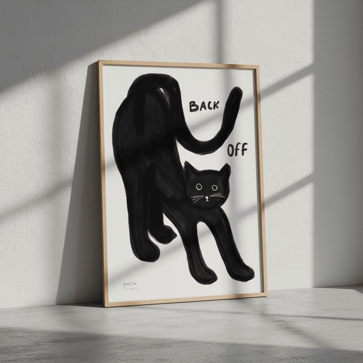 Back off cat by Hayde Nizard wall - art - picture - poster