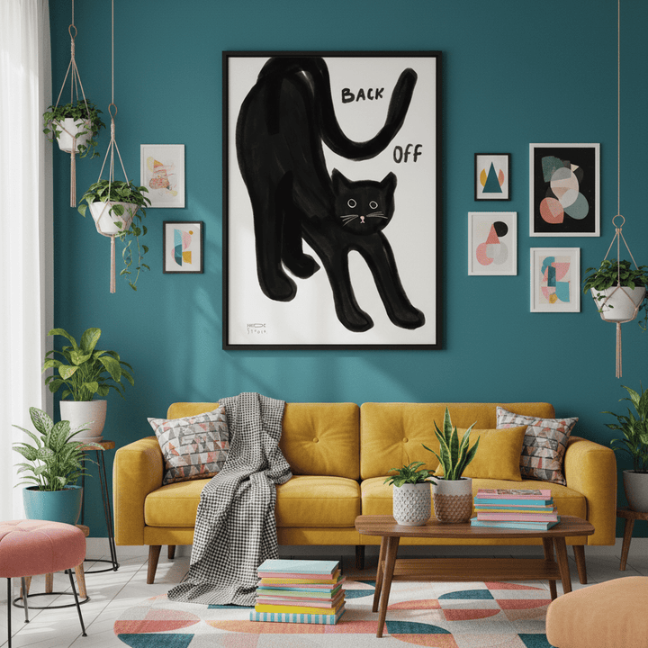 Back off cat by Hayde Nizard wall - art - picture - poster