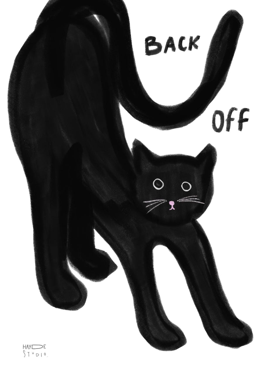 Back off cat by Hayde Nizard